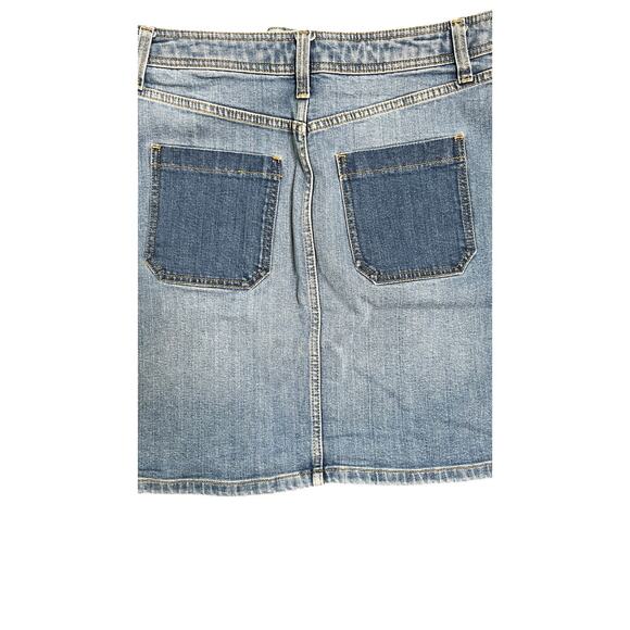 Boden Cavendish Denim Mini Skirt with contrast pockets 14R - Picture 6 of 10
